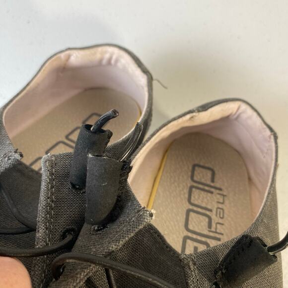 Hey Dude Women's Size 7 Wendy Chambray Off Black Slip On Loafer Comfort Sneaker - Picture 9 of 14